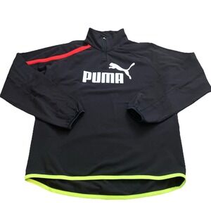 Puma Volvo Ocean Race Sailing Men Size XL Pullover Sweatshirt  1/4 Zip Black